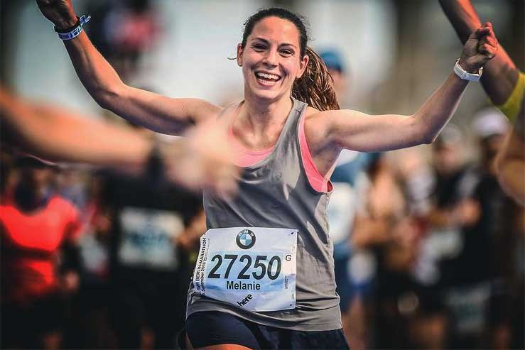 Sportymaps Customer Melly running Berlin Marathon